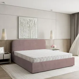 masseno Polsterbett, Rosa, Holz, 140x200 cm, Schlafzimmer, Betten, Polsterbetten