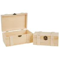 VBS Aufbewahrungstruhe 2er Set beige