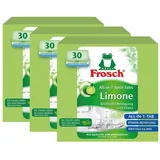 FROSCH Frosch All-in-1 Spülmaschinen Tabs Limone 30 Tabs - Kristall-Glanz (3e Spülmaschinenreiniger