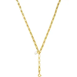 Charm-Kette PURELEI "Schmuck Geschenk Zodiac Charm, 2148-Necklace-Charm-Zodiac", gold (gelbgoldfarben, weiß), Halsketten, Damen, Edelstahl-Perlen, L: 50cm, Edelstahl, Perlen, mit Keshi-Zuchtperle