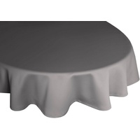 Wirth Tischdecke oval, grau 130x190 cm