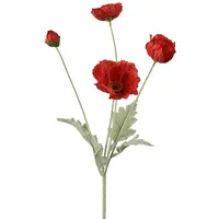 Decoris Kunstblume POPPY (LBH 14x7x63 cm) - LBH 14x7x63