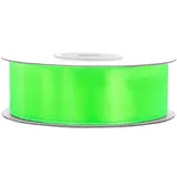Creativery 25mm Satinband 25m Schleifenband Geschenkband Stoffband Bänder Uni Apfelgrün