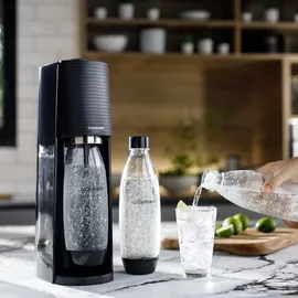 Sodastream Terra black + PET-Flasche 2 l + PET-Flache 1 l + Zylinder