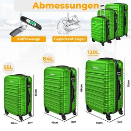 Kesser Koffer-Set 3-tlg. grün