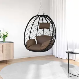 vidaXL Hängendes Ei-Stuhl Kaffeebraun 1-Sitzer