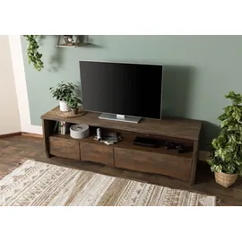 MASSIVMOEBEL24.DE TV-Board Mango 190x50x60 braun geölt Pure MANGO #220