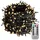 monzana LED Lichterkette 40 m Schwarz warmweiß