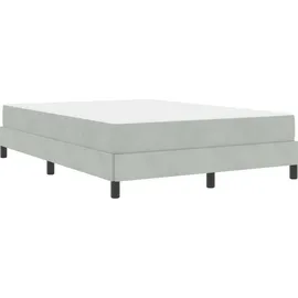 vidaXL Boxspringbett 160 x 200 cm Hellgrau