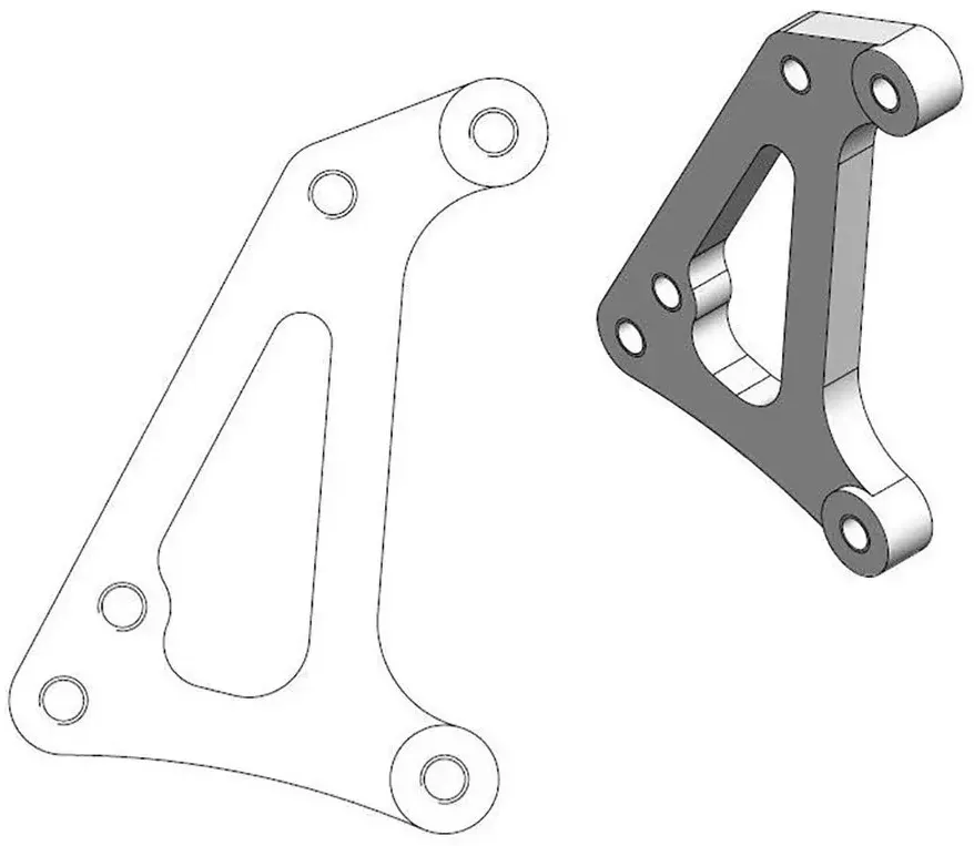 Moto-master Supermoto Racing 320 Mm Sherco 211081 Bremssattel-adapter - One Size