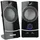 Vultech SP-330 Lautsprecher USB 2.0 für PC und Notebook, 3 W RMS, Stereo-Audio, kristalline Metall-Treiber mit 2,25 Zoll, Lautstärkeregler und Kopfhörerausgang, 3,5 mm Klinke, Stromversorgung über USB