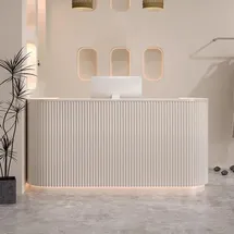 360Home Salon Empfangstisch Theke Tresen Kasse Laden Beige