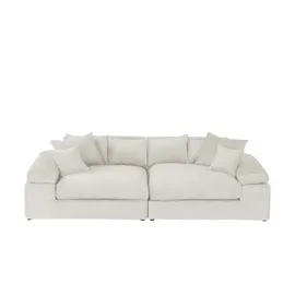 Smart Big Sofa Stoff 2-Sitzer Beige