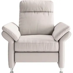 Sessel HOME AFFAIRE "Mailand Fernsehsessel", grau (hellgrau), B:98cm H:103cm T:89cm, Struktur ( 100% Polyester), Sessel, mit komfortablem Federkern-Sitz, wahlweise mit Move-Funktion