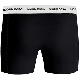 Björn Borg Boxershorts Cotton Stretch 3er Pack Schwarz / Weiß XL