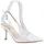 VAN HILL Damen Slingpumps Stiletto Transparent Party Schuhe 216680 Weiss Lack 38 - 38 EU