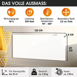 Brast Hybrid Infrarotheizung ISP-HB 550