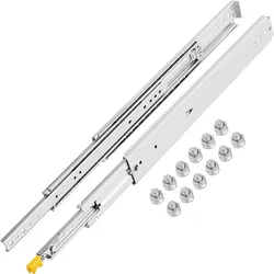 VEVOR Schubladenschienen Schulbladenauszug 864 mm 34 Zoll Vollauszug Schienen für Schubladen Doppel Kugelgelagert Schubladen Schienensystem