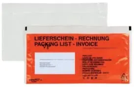 Begleitpapiertasche DL SK rot 250St. DOCUFIX 2FVDO402023 Druck Lief./Rech.