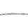 Adelia's Plattenkette Unisex Edelstahl Silber 70 cm