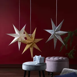 Star Trading Papierstern 60 cm silber