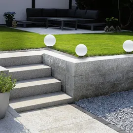 Selltec Selltec, Gartenbeleuchtung, Kugellampe KIRA SET 2 E27