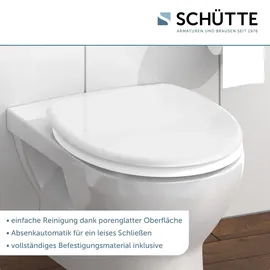 Schütte WC-Sitz Duroplast Weiß