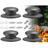 KAPSING 4 Stück Topfdeckelknopf Topfdeckelgriff Pfannendeckel Universal Topfgriffe Ersatz für Topfdeckel