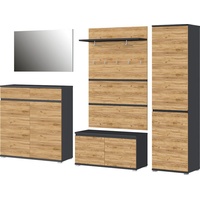 Germania Garderoben-Set Lissabon, (Set, 5-St) grau