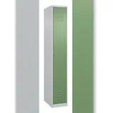C+P Spind Classic PLUS, 1 Abteil, HxBxT 185x30x50cm, Zylinderschloss, Hellgrau/Resedagrün von PROREGAL