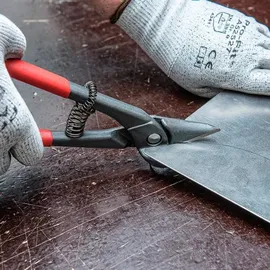 Connex Blechschere grau/rot, Metall/Kunststoff