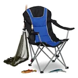 Relaxdays Campingstuhl blau/schwarz (10021010)