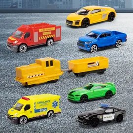 MAJORETTE Super City Garage + 6 Vehicles