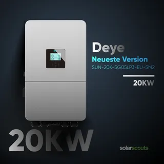 Deye SUN-20K-SG05LP3-EU-SM2 Niedervolt Hybridwechselrichter 3-Phasig - Neueste Version
