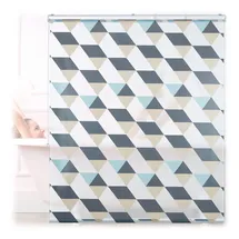Relaxdays Duschrollo 140 x 240 cm grau