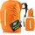 AVANA Regenschutz für Rucksäcke mit Reflexstreifen (10-70L) wasserdichte Regenhülle Schulranzen Rucksack Cover reflektierender Rucksacküberzug Orange
