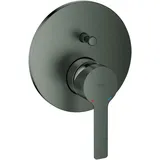 Grohe Lineare Einhand-Wannenbatterie Unterputz 24064001, Badarmaturen, hard graphite gebürstet