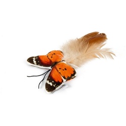 Beeztees Tierkuscheltier Katzenspielzeug Fligo Schmetterling orange