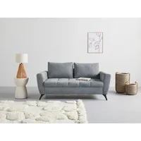 INOSIGN 2,5-Sitzer "Lörby" Sofas Gr. B/H/T: 180cm x 90cm x 92cm, Luxus-Microfaser weich, Luxus Microfaser weich, grau Belastbarkeit bis 140kg pro Sitzplatz, auch mit Aqua clean-Bezug