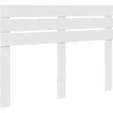vidaXL Kopfteil mit Kopfteil Weiß 140 cm Holzwerkstoff