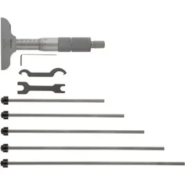 Mitutoyo Tiefenmessschraube, wechselbare Einsätze 0-100 mm, 101 mm Basis