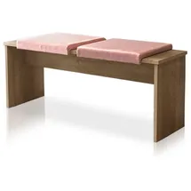 lycce Klemmkissen 1 Leiste, Velourstoff rosa, und blau