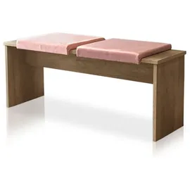 lycce Klemmkissen 1 Leiste, Velourstoff rosa, und blau