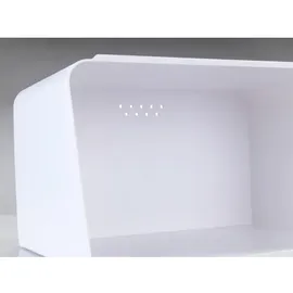 Wenko Kubo Kunststoff Weiß/Natur
