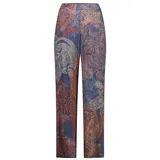 Betty Barclay Marlene-Hose weit lang Blau/Rot 38