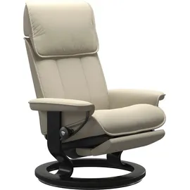 Stressless Relaxsessel "Admiral", beige (cream batick), B:87cm H:101cm T:78cm, Leder BATICK: BATICK ist ein leicht korrigiertes, durchgefärbtes und genarbtes Möbelleder, bei dem die meisten Unebenheiten und Spuren in der Regel entfernt wurden.
