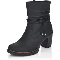 Rieker Damen Klassische Stiefeletten Y2591, Frauen Stiefeletten,übergangsschuhe,Stiefel,Bootee,Booties,halbstiefel,schwarz (01),40 EU / 6.5 UK - 40 EU