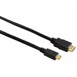 HAMA HDMI-Kabel "High Speed HDMITM-Kabel Stecker Typ A-Stecker Typ C (Mini) Ethernet,2 m", schwarz (eh13), 20cm, Kabel, - Bandbreite 600 MHz - Datenübertragungsrate 18 Gbit/s