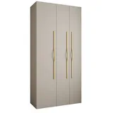 abiks möbel Drehtürenschrank COMO 120 x 245,5 x 50 cm Gold