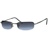 sportlich elegante Sonnenbrille Irvillac mit Flexbügeln für schmale Köpfe + Brillenbeutel - Agent Smith Sonnenbrillen (smoke Verlauf) - onesize fits all